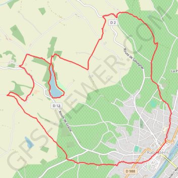 Itinéraire Le sentier du Lac des Lauzerals - Rabastens, distance, dénivelé, altitude, carte, profil, trace GPS