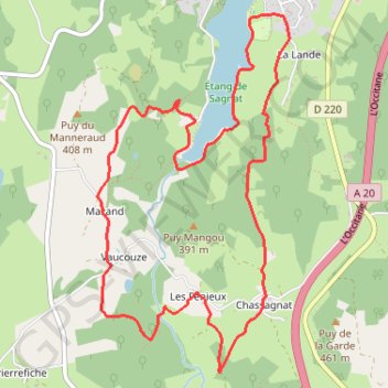 Itinéraire Circuit des Planches, distance, dénivelé, altitude, carte, profil, trace GPS