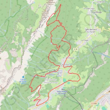 Itinéraire Petites Roches, distance, dénivelé, altitude, carte, profil, trace GPS