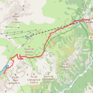 Itinéraire Trek-J4-G1, distance, dénivelé, altitude, carte, profil, trace GPS