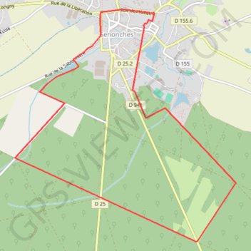 Itinéraire Des paysages changeants - Senonches, distance, dénivelé, altitude, carte, profil, trace GPS