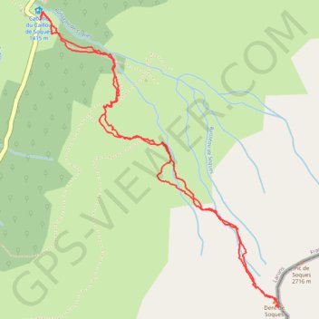 Itinéraire Dent de Soques, distance, dénivelé, altitude, carte, profil, trace GPS