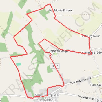 Itinéraire 4 - circuit-telethon-2025-8-kms, distance, dénivelé, altitude, carte, profil, trace GPS