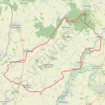 Itinéraire La rigole du Noirrieu, distance, dénivelé, altitude, carte, profil, trace GPS