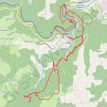 Itinéraire cuves du Duzon4, distance, dénivelé, altitude, carte, profil, trace GPS