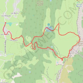 Itinéraire Lunch Hike, distance, dénivelé, altitude, carte, profil, trace GPS