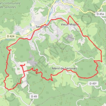 Itinéraire Senones 18km vérifié, distance, dénivelé, altitude, carte, profil, trace GPS