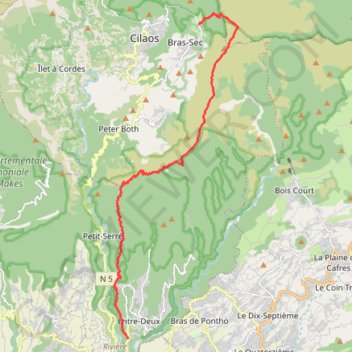 Itinéraire a, distance, dénivelé, altitude, carte, profil, trace GPS