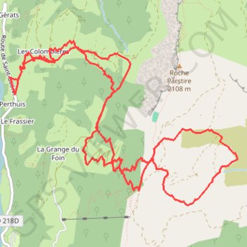 Itinéraire TRACE01, distance, dénivelé, altitude, carte, profil, trace GPS