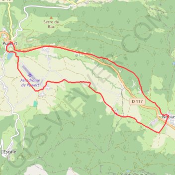 Itinéraire Le chemin de la Dame Blanche ou la légende du lac - Puivert, distance, dénivelé, altitude, carte, profil, trace GPS