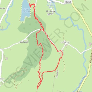 Itinéraire Lac Des Cascades - Cheylade, distance, dénivelé, altitude, carte, profil, trace GPS