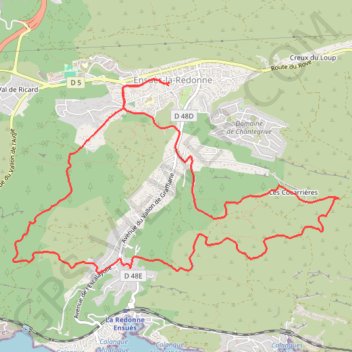 Itinéraire Ensues la redonne, distance, dénivelé, altitude, carte, profil, trace GPS