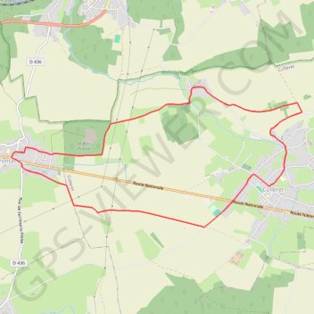 Itinéraire Circuit d'Ostergnies (Cerfontaine), distance, dénivelé, altitude, carte, profil, trace GPS