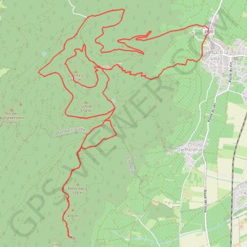Itinéraire À la Recherche de la Fille Perdue, distance, dénivelé, altitude, carte, profil, trace GPS