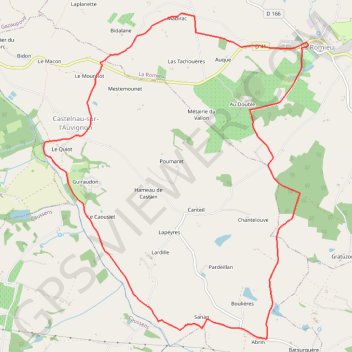 Itinéraire Sur le tronçon du patrimoine mondial - La Romieu, distance, dénivelé, altitude, carte, profil, trace GPS