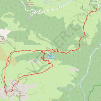 Itinéraire Mail Massibé, distance, dénivelé, altitude, carte, profil, trace GPS