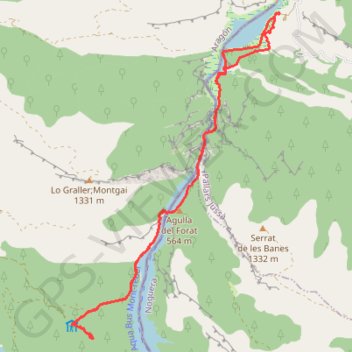 Itinéraire Rando Mont-Rebei, distance, dénivelé, altitude, carte, profil, trace GPS