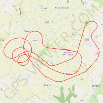 Itinéraire 23/05/2020 LF8156 (13:18) LF8156 (13:40), distance, dénivelé, altitude, carte, profil, trace GPS