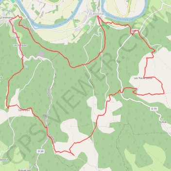 Itinéraire Cénevières, distance, dénivelé, altitude, carte, profil, trace GPS