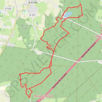 Itinéraire Forêt de Rennes, distance, dénivelé, altitude, carte, profil, trace GPS