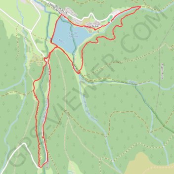 Itinéraire Hautes Pyrénées autour du lac de Payolle, distance, dénivelé, altitude, carte, profil, trace GPS