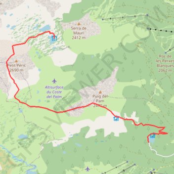 Itinéraire Balcere Camporell par le Puig del Pam, distance, dénivelé, altitude, carte, profil, trace GPS