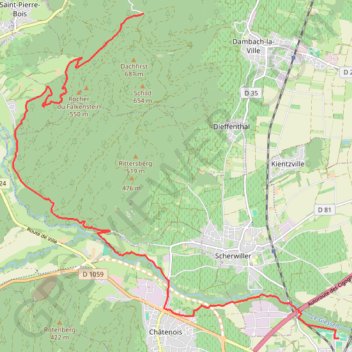 Itinéraire Parcours VTT RNL 2019 OpenRunner-9943881, distance, dénivelé, altitude, carte, profil, trace GPS