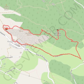 Itinéraire Château de Roquefixade et Grotte de Coulzonne, distance, dénivelé, altitude, carte, profil, trace GPS