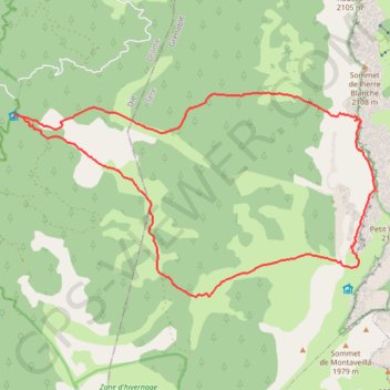 Itinéraire Traversée du Grand Veymont, distance, dénivelé, altitude, carte, profil, trace GPS