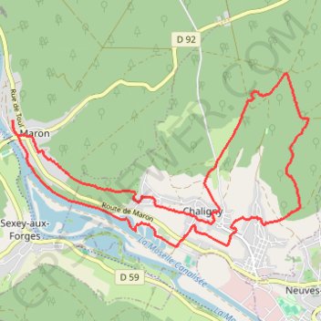 Itinéraire Randonnée autour de Maron, distance, dénivelé, altitude, carte, profil, trace GPS