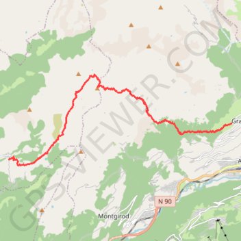 Itinéraire Traversée de la pointe de Dzonfié, distance, dénivelé, altitude, carte, profil, trace GPS