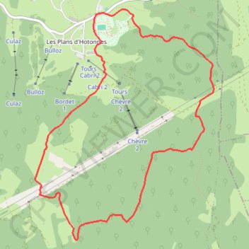 Itinéraire Les Plans d'Hotonnes, distance, dénivelé, altitude, carte, profil, trace GPS