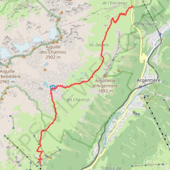 Itinéraire A TERMINER Sentier des Lacs alpins (retour rapide), distance, dénivelé, altitude, carte, profil, trace GPS