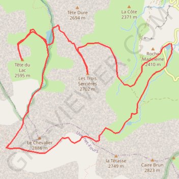 Itinéraire Ma-Sylvie-1, distance, dénivelé, altitude, carte, profil, trace GPS
