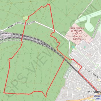 Itinéraire Circuit de Maisons-Laffitte, distance, dénivelé, altitude, carte, profil, trace GPS