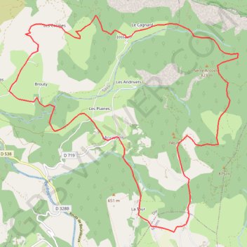 Itinéraire Randonnée "Serre Antoine", distance, dénivelé, altitude, carte, profil, trace GPS