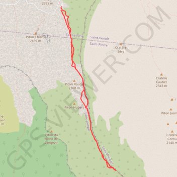 Itinéraire Piton de la fournaise rempart est, distance, dénivelé, altitude, carte, profil, trace GPS
