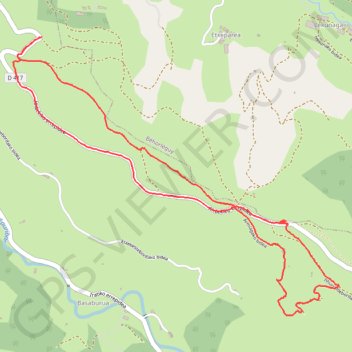 Itinéraire Crêtes d'Armiaga - Sudurutze - Dolmens, distance, dénivelé, altitude, carte, profil, trace GPS