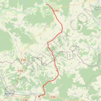 Itinéraire 14 metz - tanlay 35, distance, dénivelé, altitude, carte, profil, trace GPS