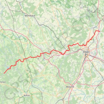 Itinéraire Planchez - Lux, distance, dénivelé, altitude, carte, profil, trace GPS
