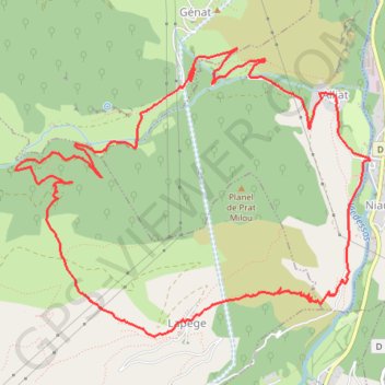 Itinéraire Les Granges de Pladétis, distance, dénivelé, altitude, carte, profil, trace GPS