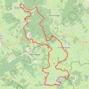 Itinéraire Queyr_46_StFront, distance, dénivelé, altitude, carte, profil, trace GPS