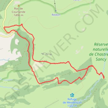 Itinéraire ITI0071 Le cirque de la Fontaine Salée-MNT, distance, dénivelé, altitude, carte, profil, trace GPS