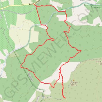 Itinéraire Trets l'Aubanede, distance, dénivelé, altitude, carte, profil, trace GPS