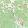 Itinéraire Montclus - Saint-André-de-Roquepertuis, distance, dénivelé, altitude, carte, profil, trace GPS