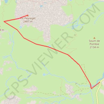 Itinéraire Pic du Peyreget, distance, dénivelé, altitude, carte, profil, trace GPS