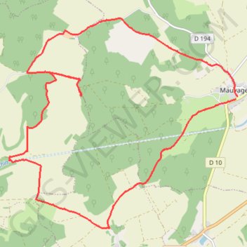 Itinéraire Un tour à Mauvages, distance, dénivelé, altitude, carte, profil, trace GPS