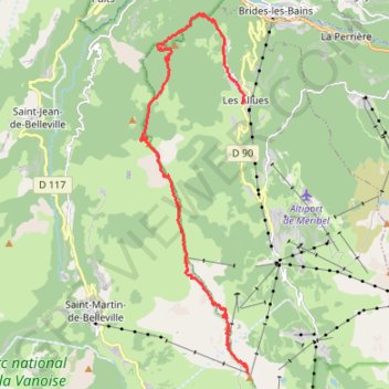 Itinéraire E7 Les Crêtes, distance, dénivelé, altitude, carte, profil, trace GPS