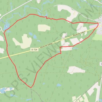 Itinéraire Boucle par le Domaine de Rivaulde, distance, dénivelé, altitude, carte, profil, trace GPS