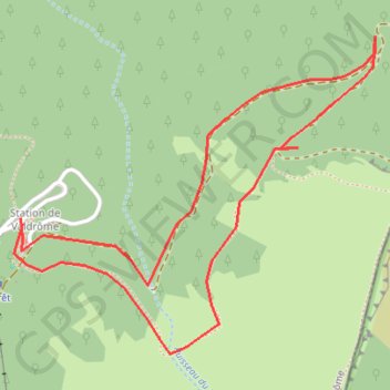 Itinéraire L'Aup Froid - Station de Valdrôme, distance, dénivelé, altitude, carte, profil, trace GPS